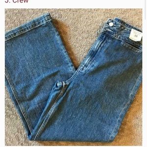 Point Sur wide leg eco jean in bright ocean wash ( Item AB 420)